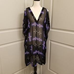 BB Dakota Sheer V Neck Festival Tunic